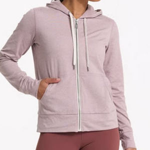 Vuori Halo Performance full zip hoodie pink Womens Size M